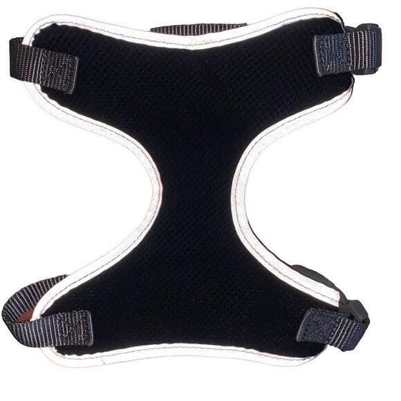 Small- Extra Small Dog Harness Black/ Gray Adjustable  Comfortable NWOT - Picture 1 of 4
